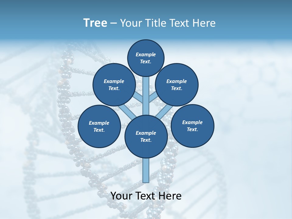 A Science Powerpoint Presentation With A Blue Background PowerPoint Template