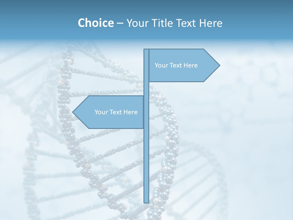 A Science Powerpoint Presentation With A Blue Background PowerPoint Template
