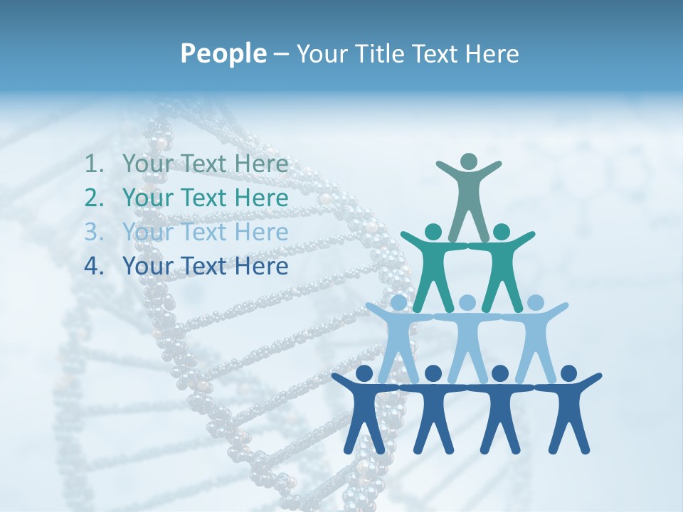 A Science Powerpoint Presentation With A Blue Background PowerPoint Template