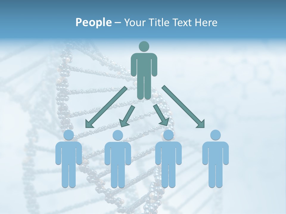 A Science Powerpoint Presentation With A Blue Background PowerPoint Template