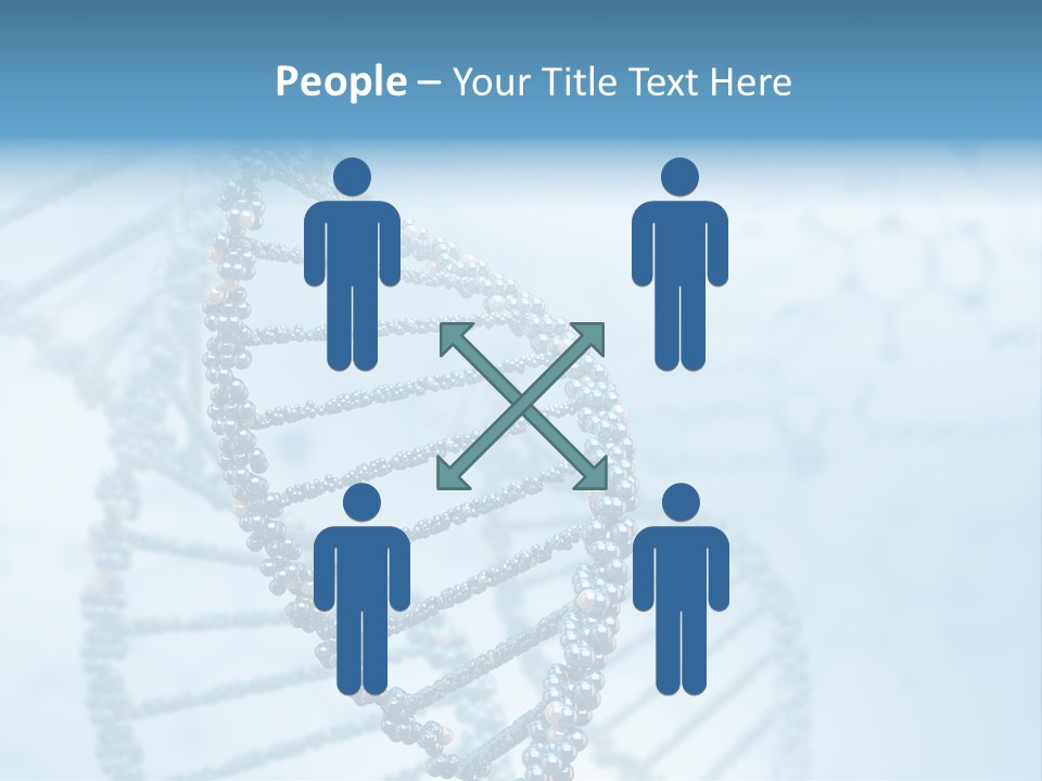 A Science Powerpoint Presentation With A Blue Background PowerPoint Template