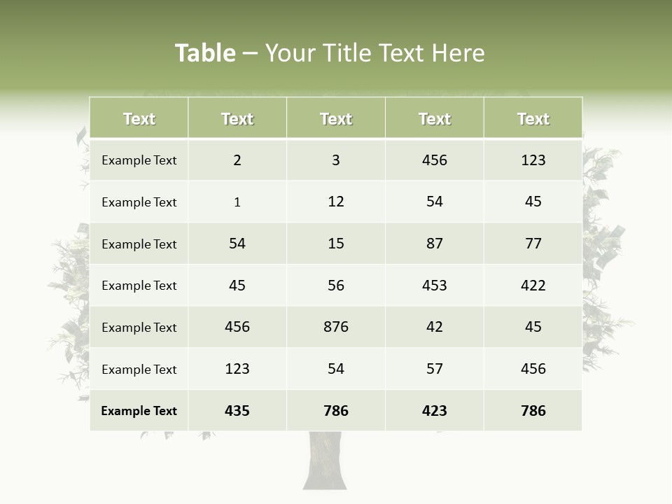 A Tree Filled With Lots Of Money On Top Of A White Background PowerPoint Template