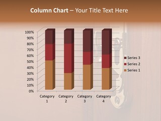 A Door Handle With A House Shaped Key On It PowerPoint Template