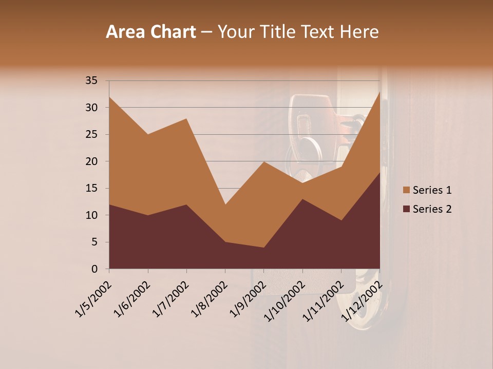A Door Handle With A House Shaped Key On It PowerPoint Template