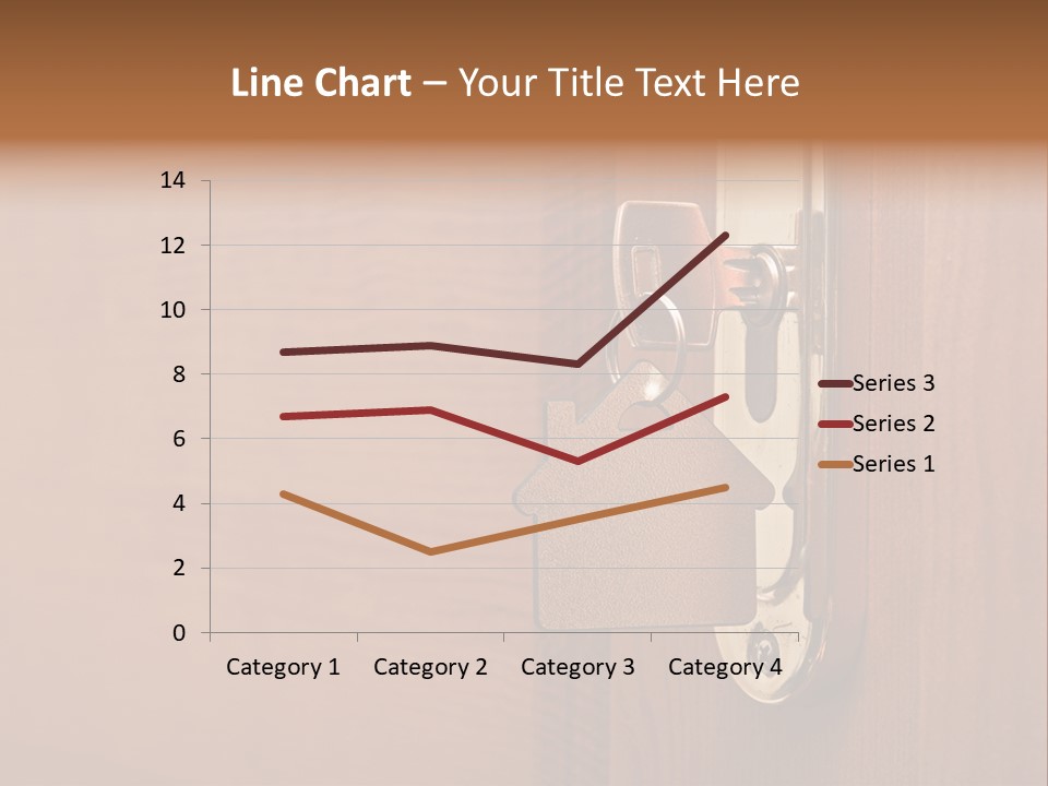 A Door Handle With A House Shaped Key On It PowerPoint Template