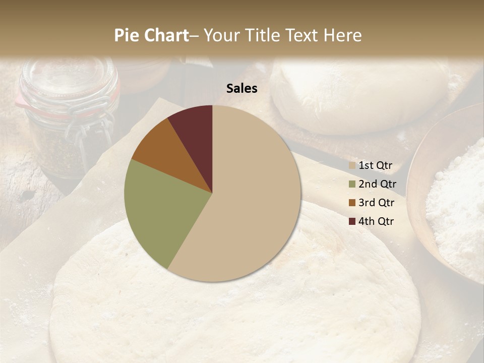 A Table Topped With Lots Of Dough On Top Of A Wooden Table PowerPoint Template