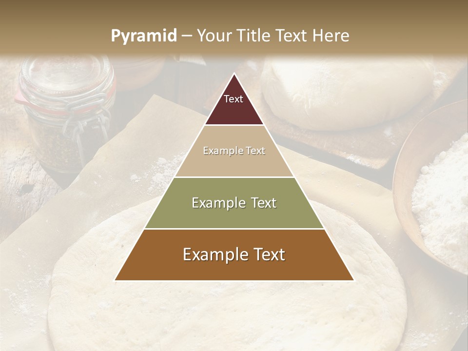 A Table Topped With Lots Of Dough On Top Of A Wooden Table PowerPoint Template