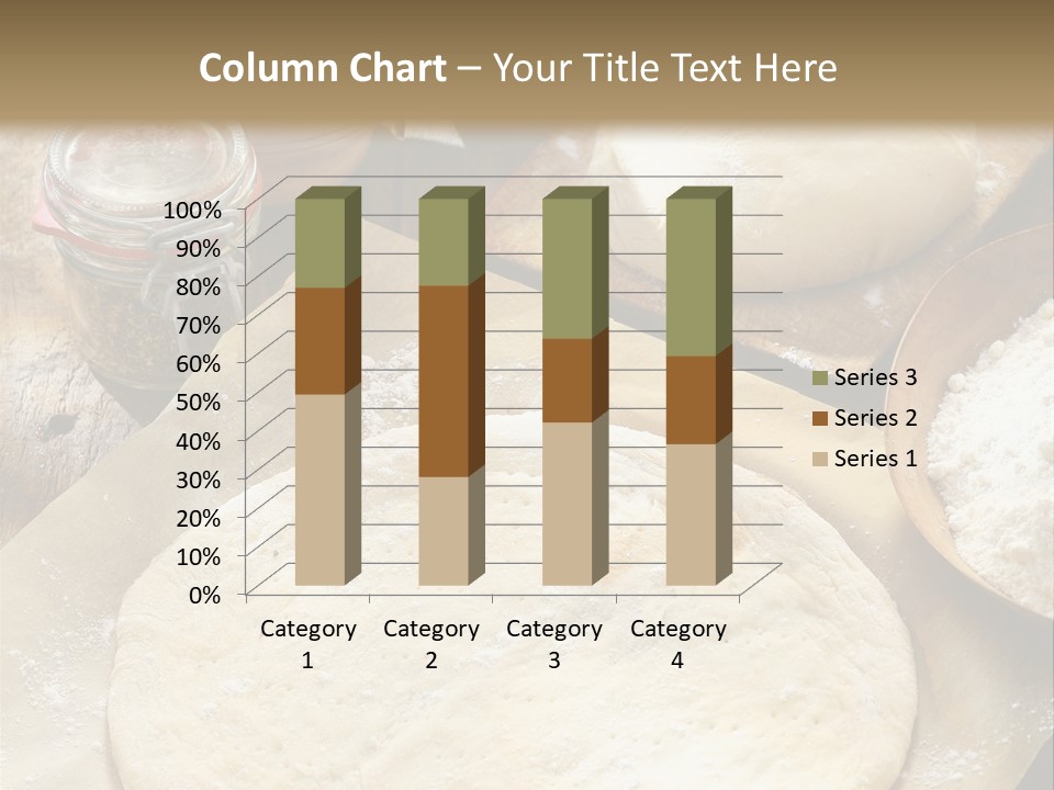 A Table Topped With Lots Of Dough On Top Of A Wooden Table PowerPoint Template