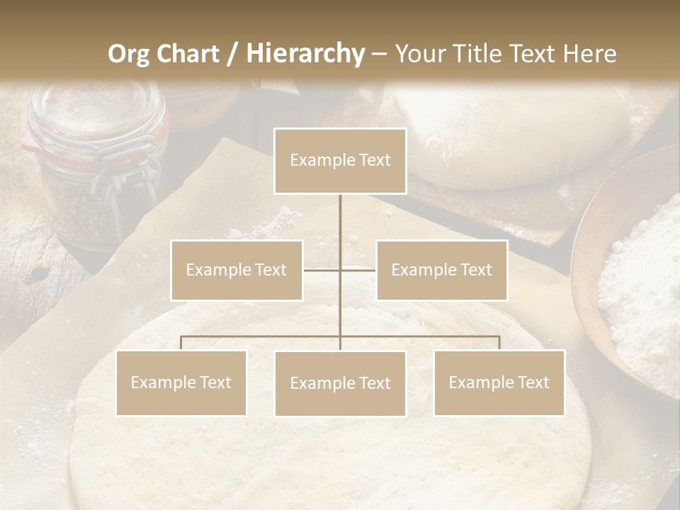 A Table Topped With Lots Of Dough On Top Of A Wooden Table PowerPoint Template