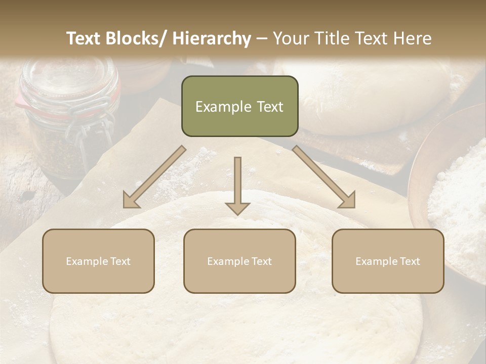 A Table Topped With Lots Of Dough On Top Of A Wooden Table PowerPoint Template