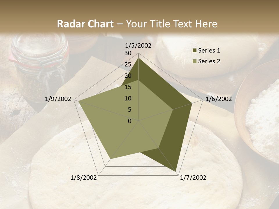 A Table Topped With Lots Of Dough On Top Of A Wooden Table PowerPoint Template