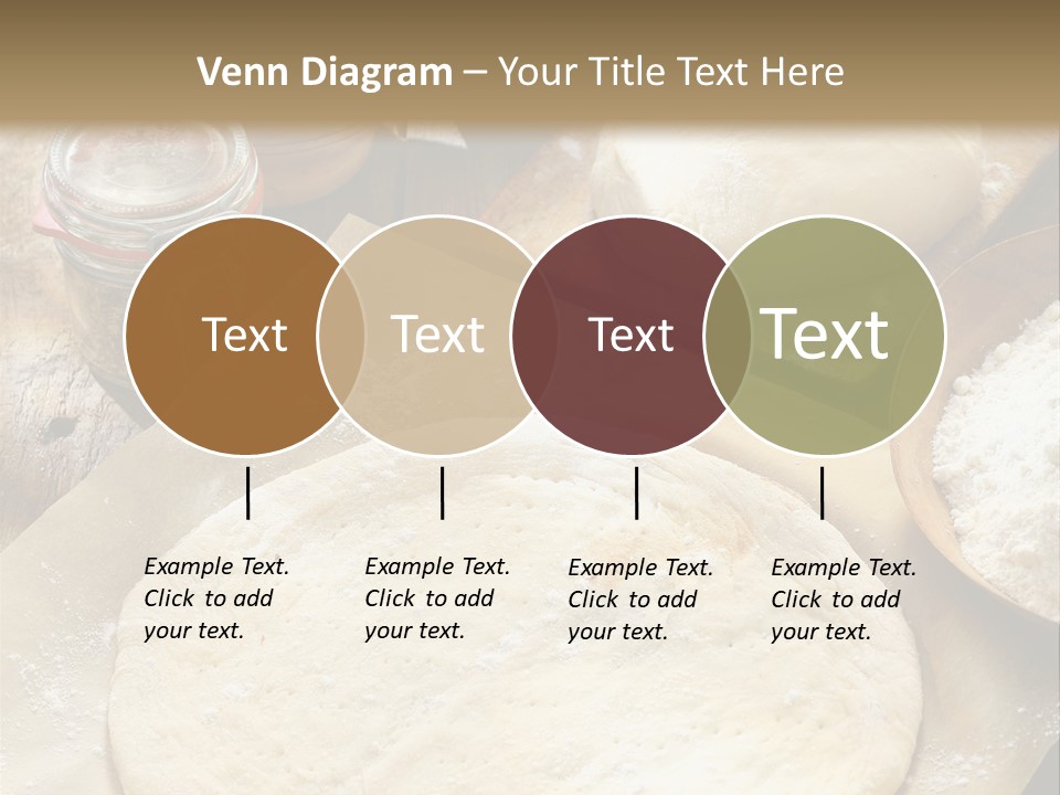A Table Topped With Lots Of Dough On Top Of A Wooden Table PowerPoint Template