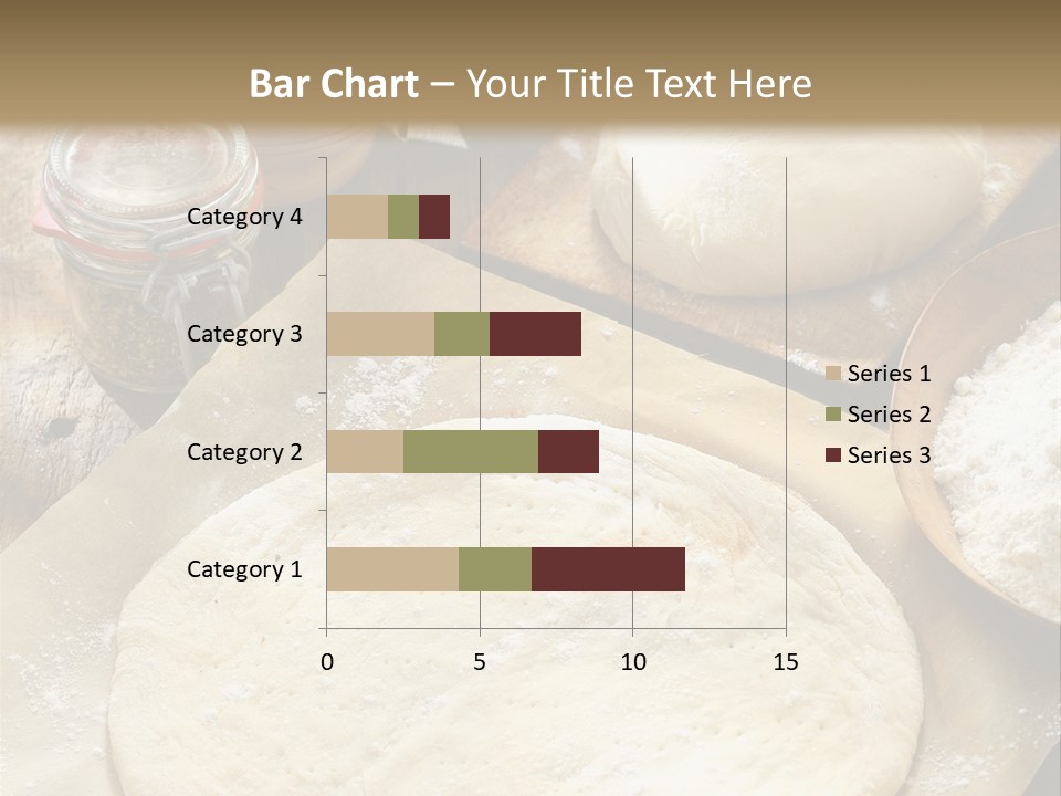 A Table Topped With Lots Of Dough On Top Of A Wooden Table PowerPoint Template