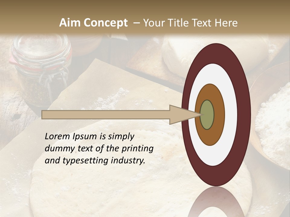 A Table Topped With Lots Of Dough On Top Of A Wooden Table PowerPoint Template