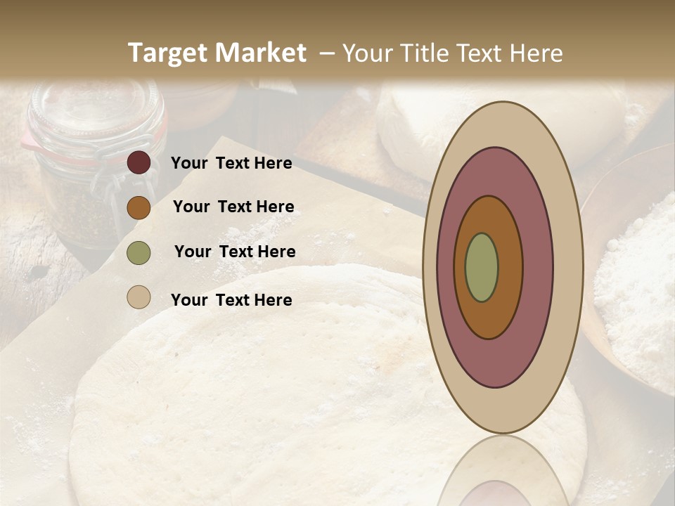 A Table Topped With Lots Of Dough On Top Of A Wooden Table PowerPoint Template
