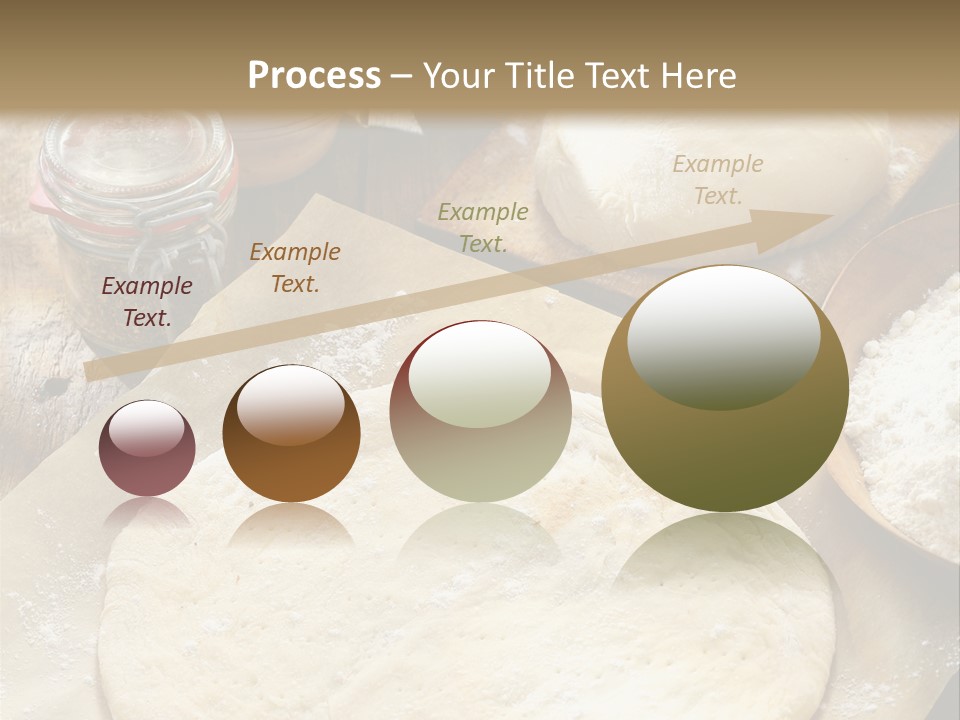 A Table Topped With Lots Of Dough On Top Of A Wooden Table PowerPoint Template