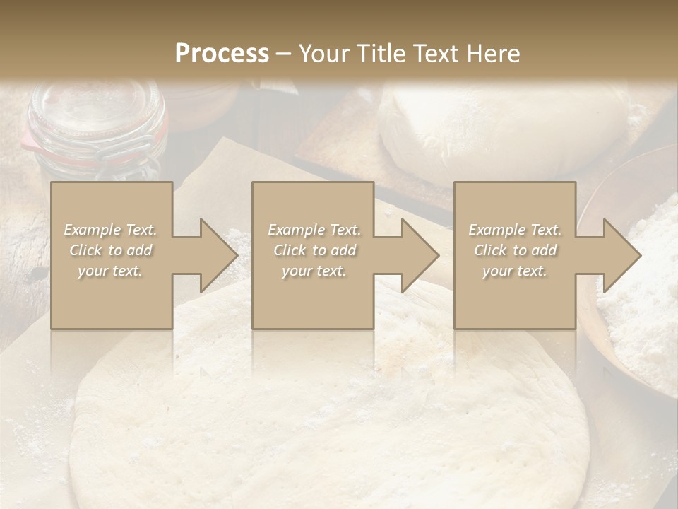 A Table Topped With Lots Of Dough On Top Of A Wooden Table PowerPoint Template