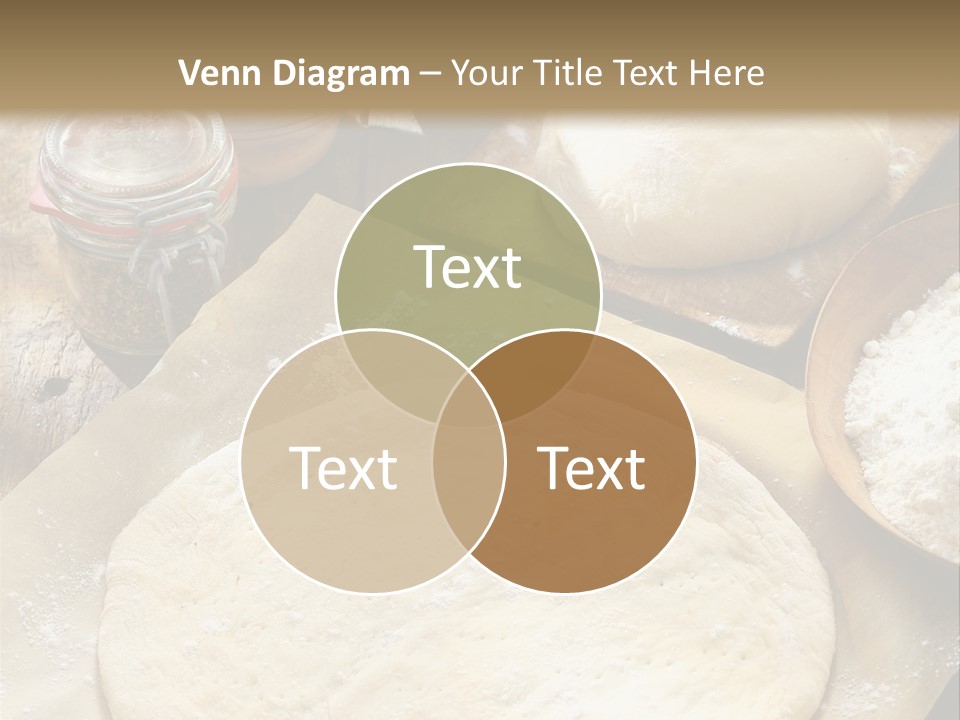 A Table Topped With Lots Of Dough On Top Of A Wooden Table PowerPoint Template