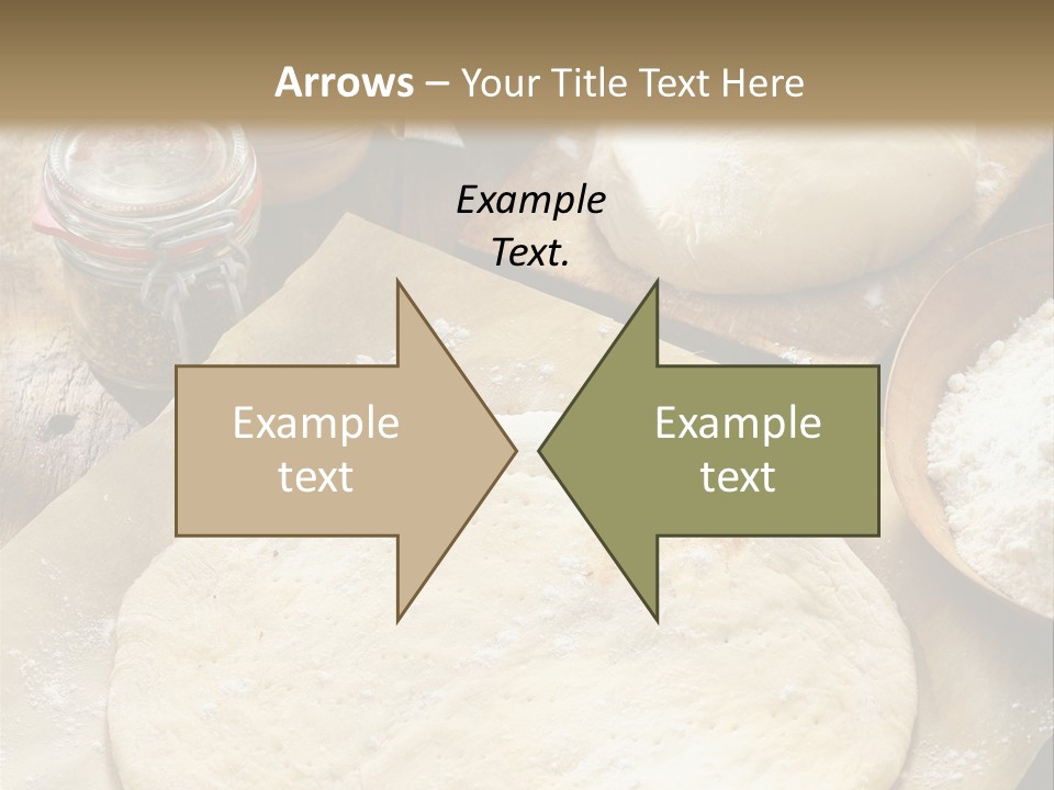 A Table Topped With Lots Of Dough On Top Of A Wooden Table PowerPoint Template