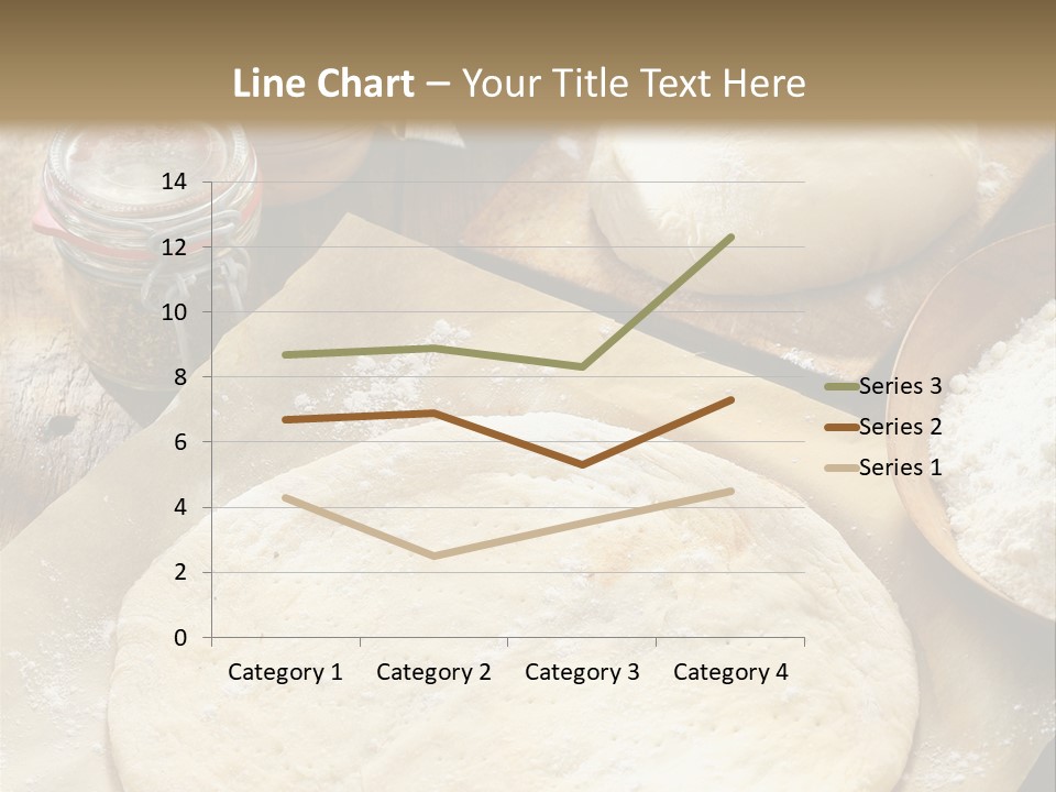A Table Topped With Lots Of Dough On Top Of A Wooden Table PowerPoint Template