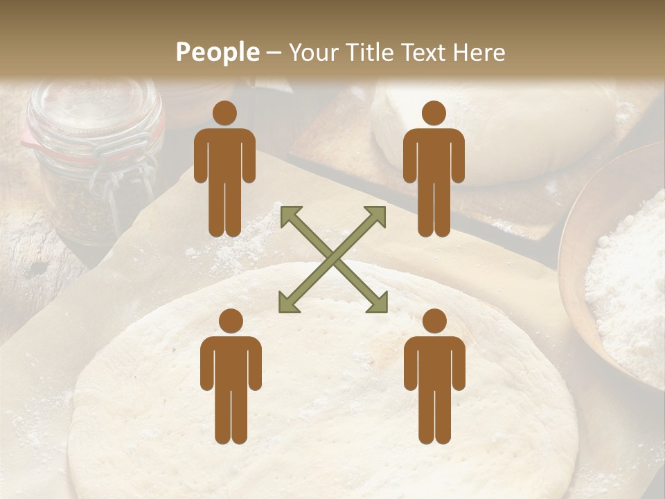 A Table Topped With Lots Of Dough On Top Of A Wooden Table PowerPoint Template