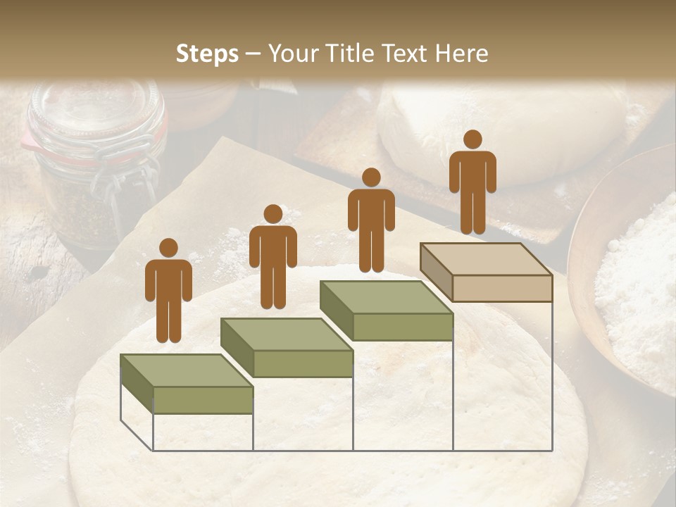 A Table Topped With Lots Of Dough On Top Of A Wooden Table PowerPoint Template