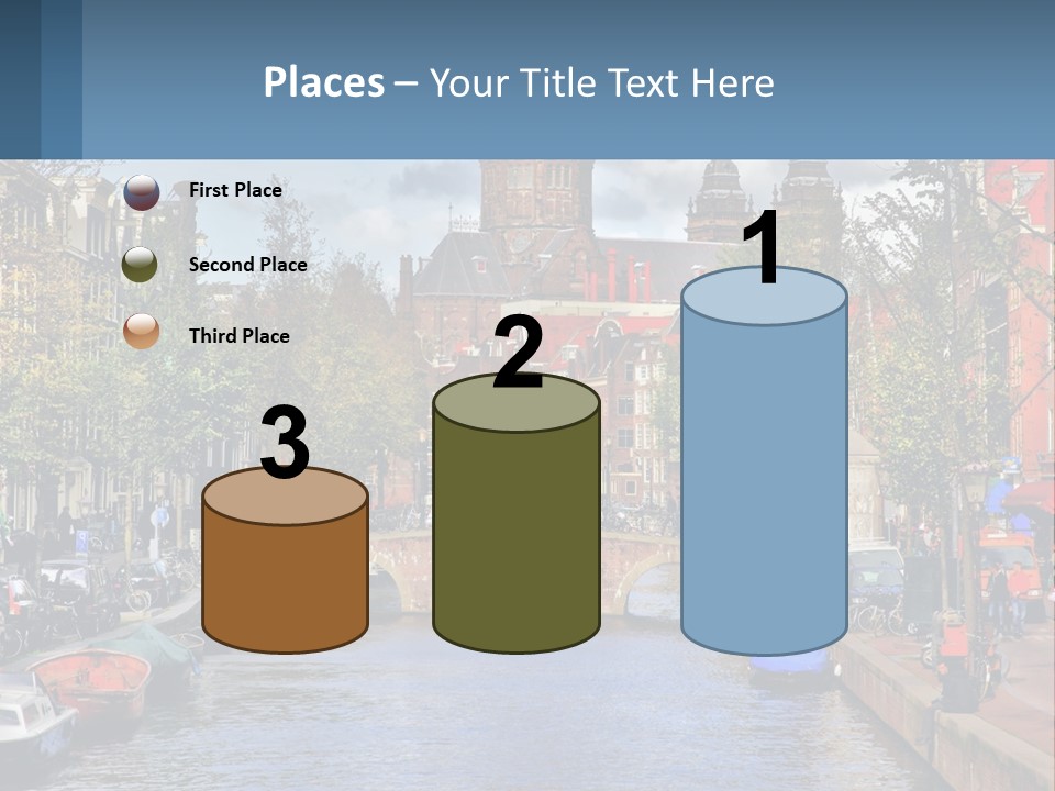 A Bridge Over A Body Of Water In A City PowerPoint Template