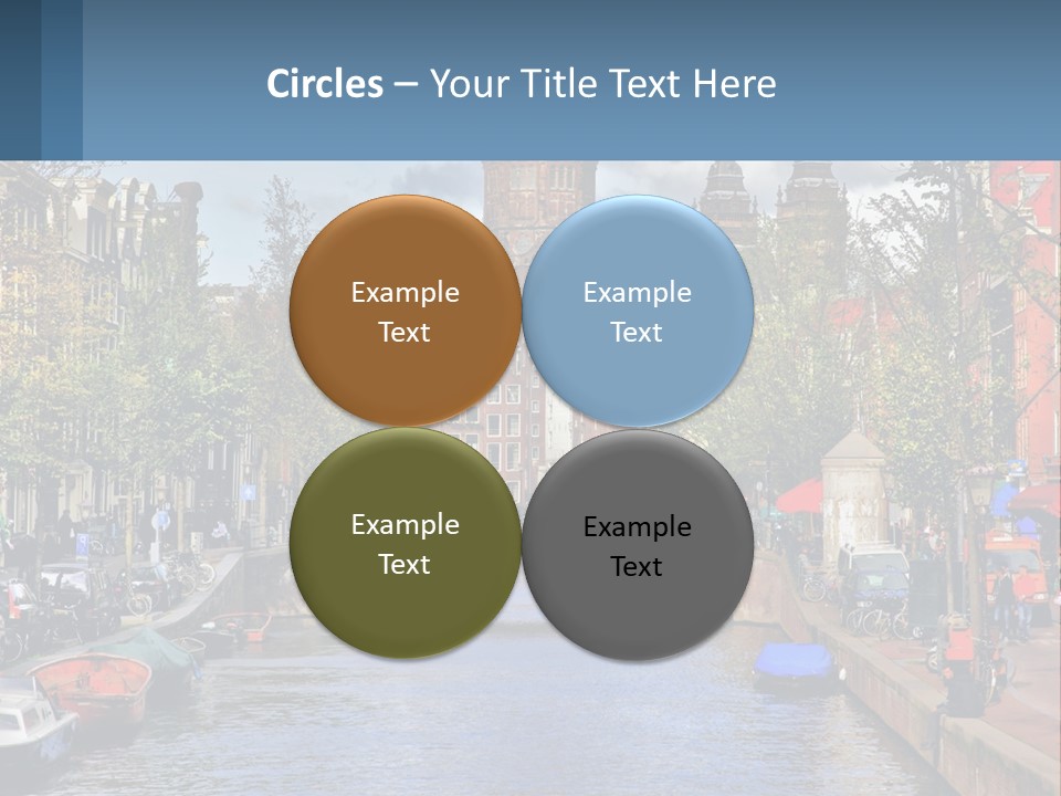 A Bridge Over A Body Of Water In A City PowerPoint Template