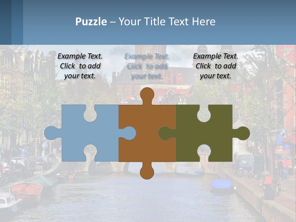 A Bridge Over A Body Of Water In A City PowerPoint Template