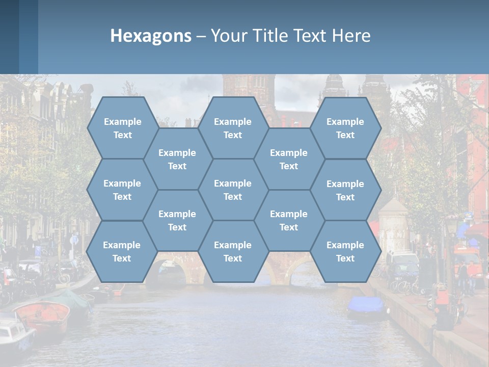 A Bridge Over A Body Of Water In A City PowerPoint Template