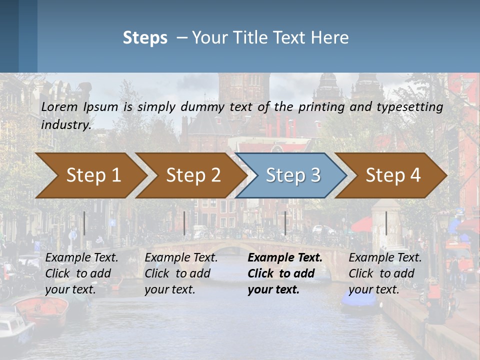 A Bridge Over A Body Of Water In A City PowerPoint Template