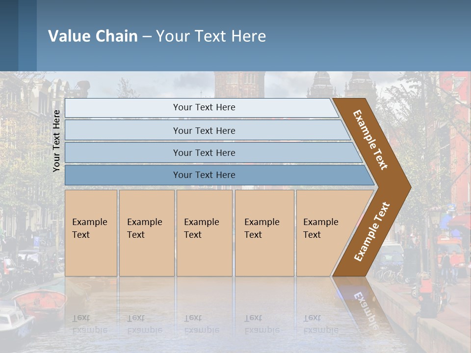 A Bridge Over A Body Of Water In A City PowerPoint Template