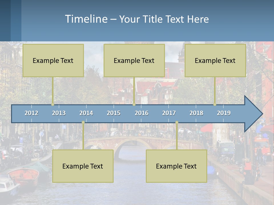 A Bridge Over A Body Of Water In A City PowerPoint Template