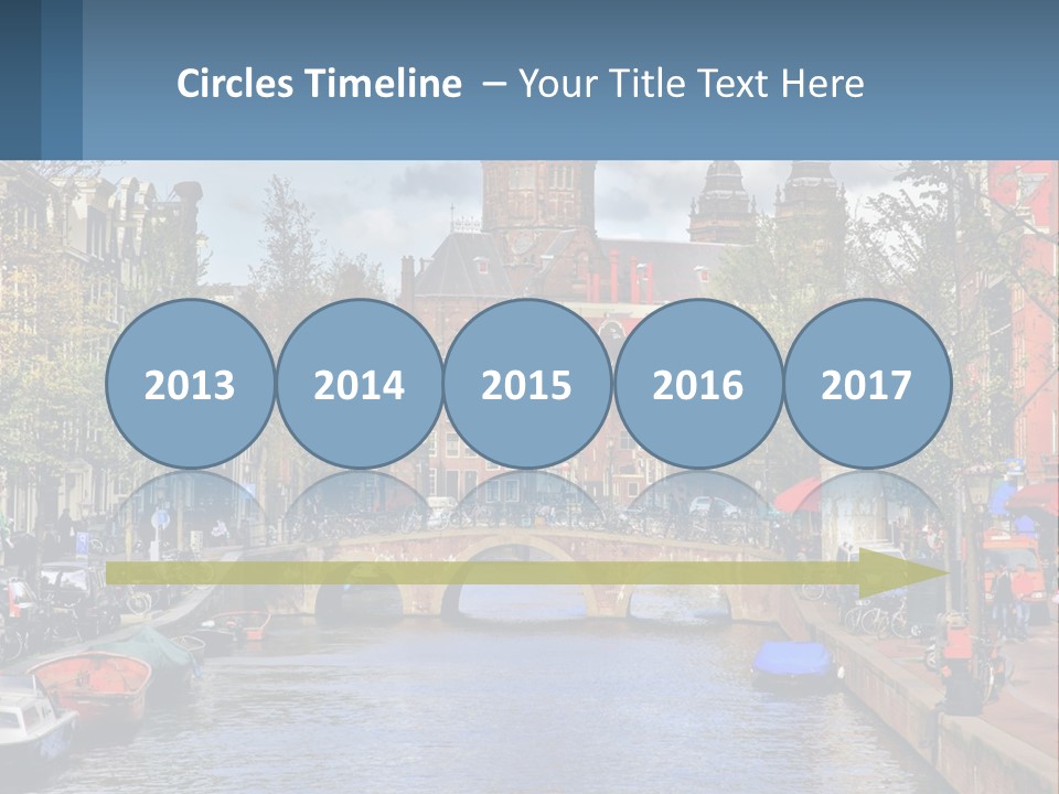 A Bridge Over A Body Of Water In A City PowerPoint Template