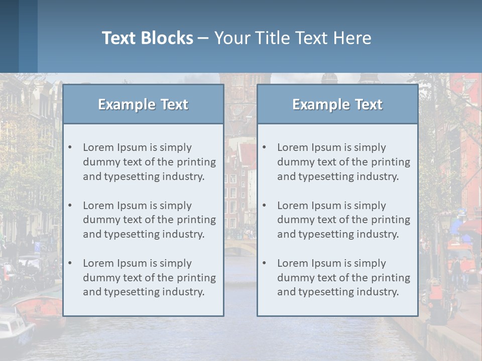 A Bridge Over A Body Of Water In A City PowerPoint Template