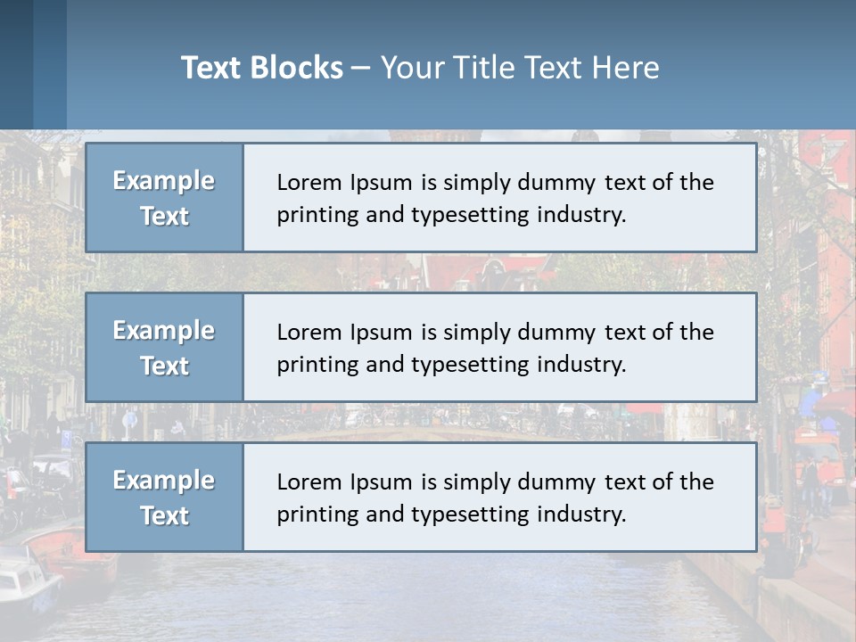 A Bridge Over A Body Of Water In A City PowerPoint Template