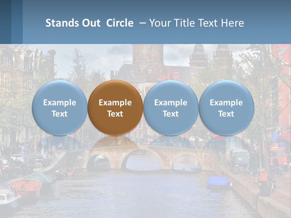 A Bridge Over A Body Of Water In A City PowerPoint Template