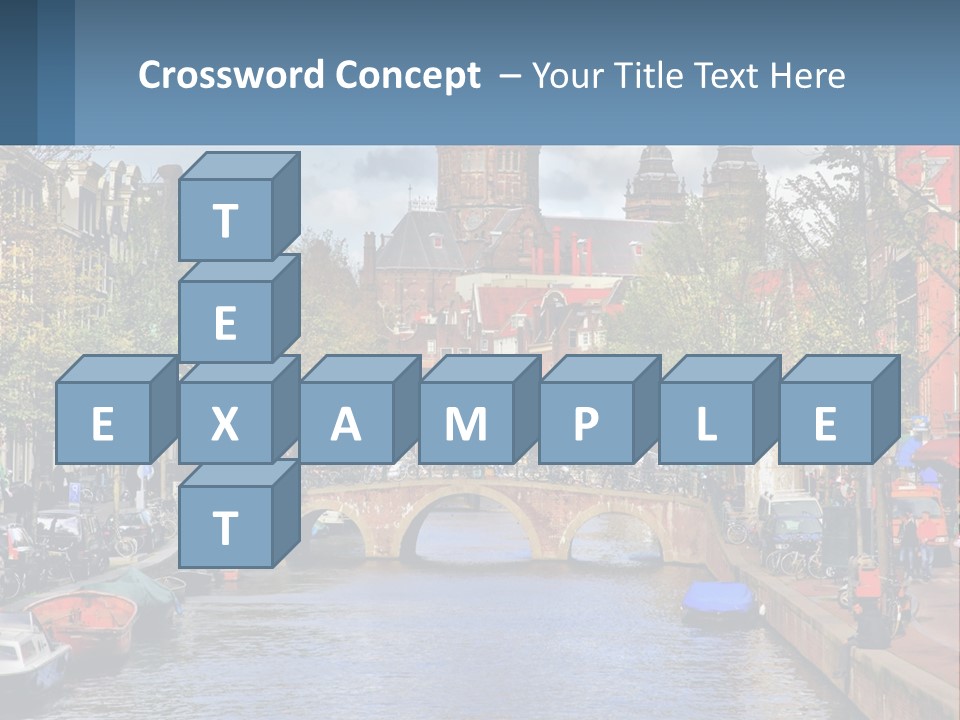 A Bridge Over A Body Of Water In A City PowerPoint Template