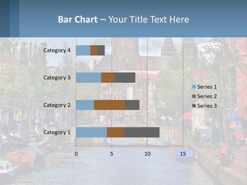 A Bridge Over A Body Of Water In A City PowerPoint Template