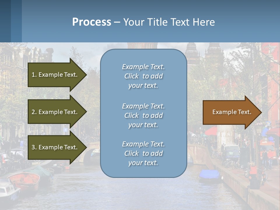 A Bridge Over A Body Of Water In A City PowerPoint Template