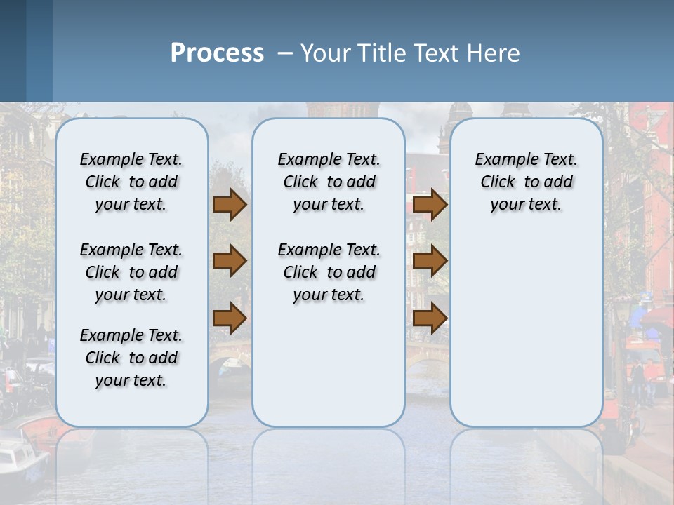 A Bridge Over A Body Of Water In A City PowerPoint Template