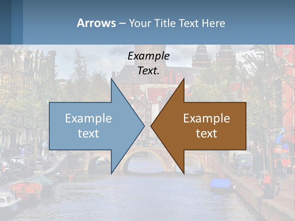 A Bridge Over A Body Of Water In A City PowerPoint Template