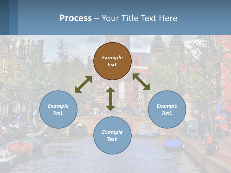 A Bridge Over A Body Of Water In A City PowerPoint Template