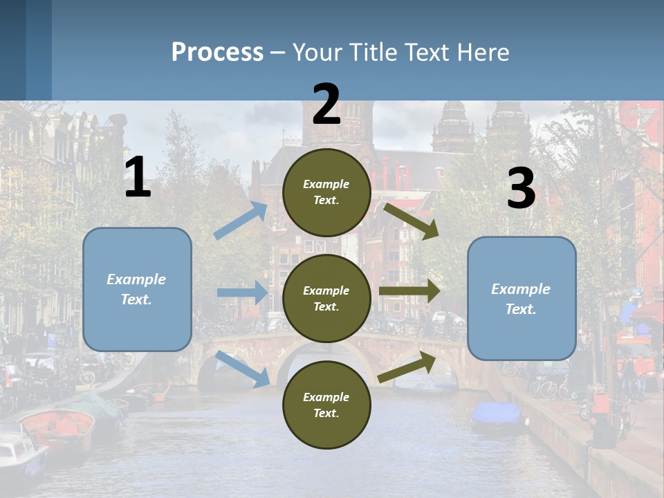 A Bridge Over A Body Of Water In A City PowerPoint Template