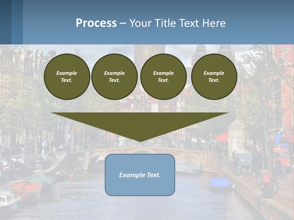 A Bridge Over A Body Of Water In A City PowerPoint Template