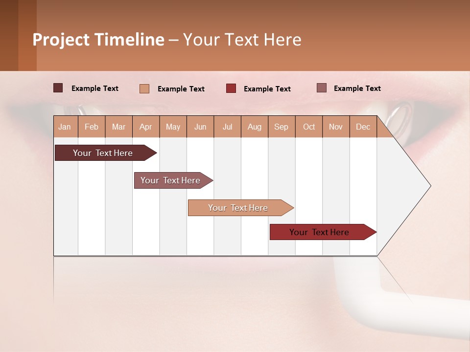 A Woman Is Brushing Her Teeth With A Toothbrush PowerPoint Template