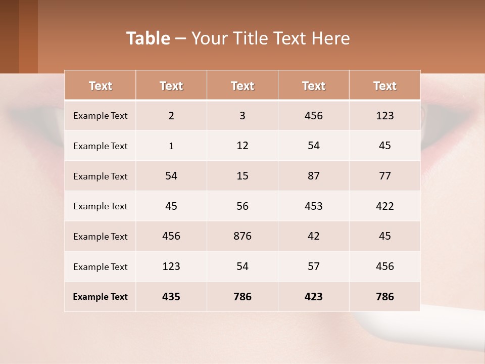 A Woman Is Brushing Her Teeth With A Toothbrush PowerPoint Template