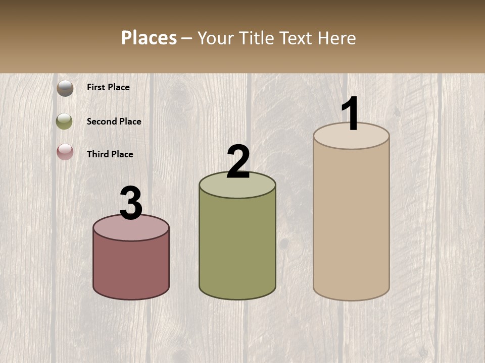 A Wooden Fence With A Brown Background PowerPoint Template