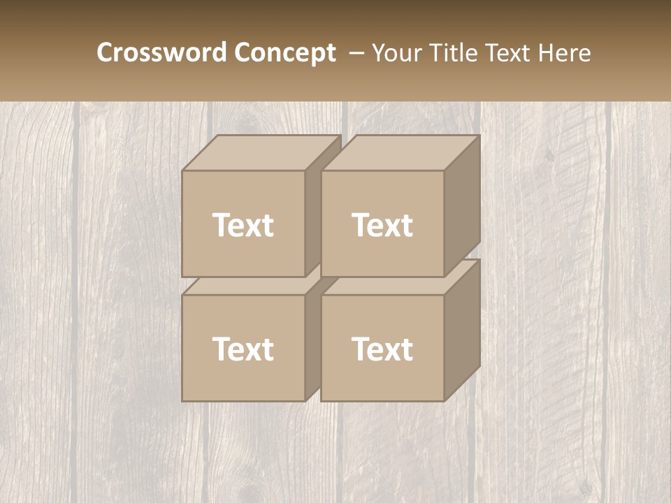 A Wooden Fence With A Brown Background PowerPoint Template