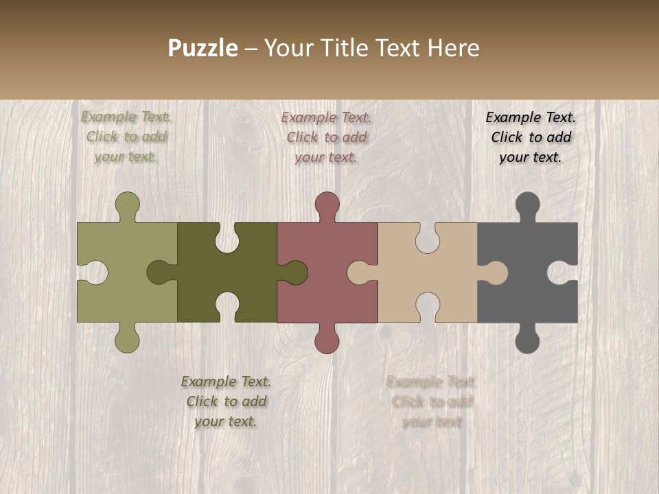 A Wooden Fence With A Brown Background PowerPoint Template
